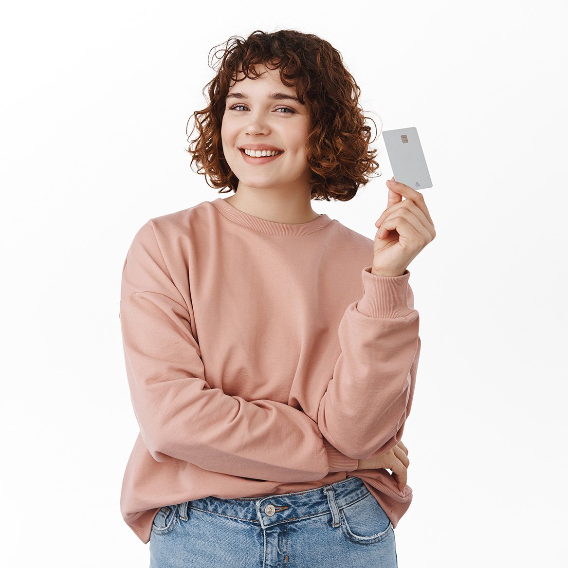 bank-finance-concept-confident-satisfied-young-woman-shows-credit-card-smiles-happy-pleased-paying-contactless-going-shopping-standing-white-background
